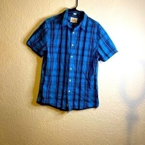 BIXBY nomad blue button down shirt medium